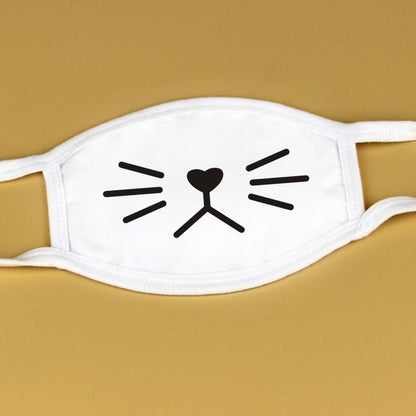 Super Cute Expression Smile Breathable Mouth Face Mask For Korean Black Kpop Unisex Kawaii Face Mouth Muffle Mask Cotton Anime