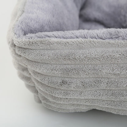 Cama para Cães e Gatos, Quadrada, Pelúcia, Canil, Sofá-Cama para Cães de Porte Médio e Pequeno, Almofada Calmante para Pets, Casa, Artigos para Animais de Estimação, Inverno
