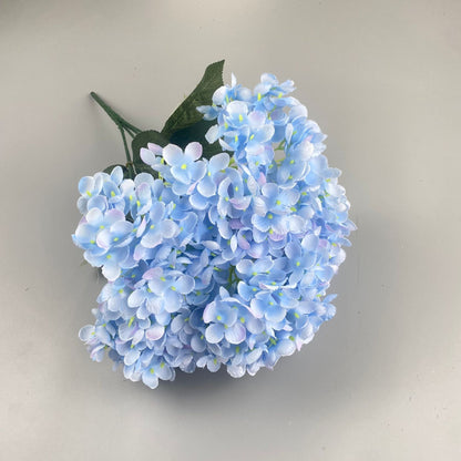 5 Heads Hydrangea Bouquet Silk Artificial Flowers for Party Wedding Living Room Decoration Accessories Home Decor Fake Flowers