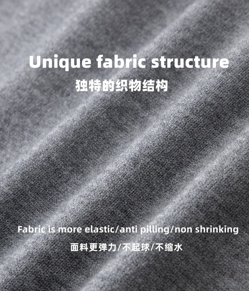 High end brand men's knitted sweater autumn and winter new item high-end striped design Korean version boutique casual pullover