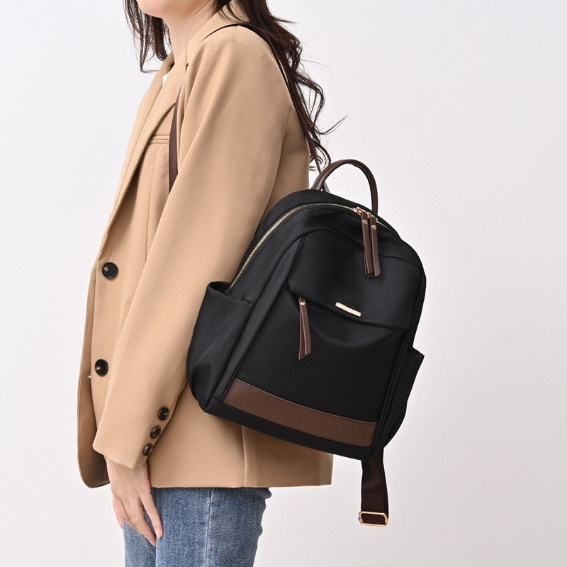 Mochila feminina nova, grande capacidade, leve, mochila de viagem casual, nylon, mochila escolar para estudantes e para o dia a dia