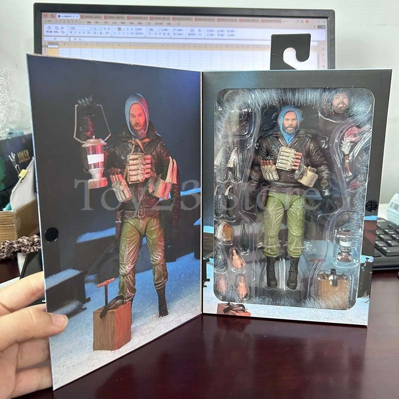 NECA Ultimate MacReady V.3 (Última Posição) O Enigma de Outro Mundo Boneco Colecionável de Ação Brinquedos Modelo Presente de Aniversário