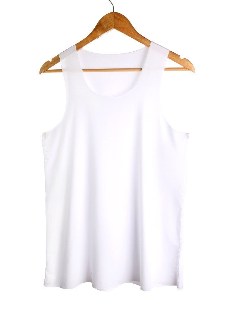 Men's vest Ice Silk seamless fitness summer slim-fit breathable underwear Youth sports hurdle sleeveless undershirt