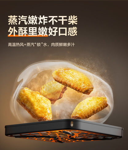 Fritadeira de ar de grande capacidade para uso doméstico e forno elétrico multifuncional integrado com nova visão