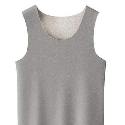 Comfortable Bamboo Fiber Thermal T Shirt Men Tank Top Wool High Quality Seamless Undershirt Winter Men's Warm Fleece Underwear