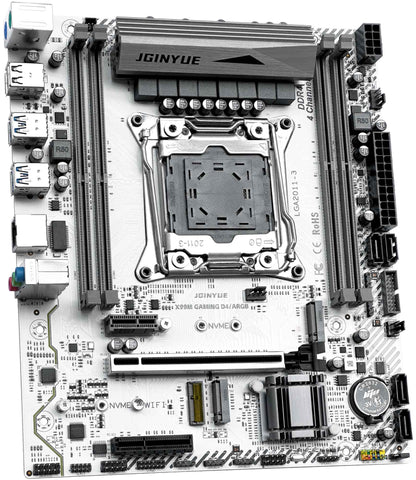JGINYUE X99 Motherboard LGA 2011-3 with Xeon E5 2620 V3 DDR4 RAM Memory M.2 NVME SATA WIFI X99M GAMING D4/ARGB