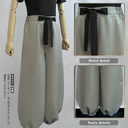 HOLOUN Jujutsu JJK Manga Anime Fushiguro Toji Cosplay Costume Wig T-shirt Pants Rose Net Halloween Christmas Gift