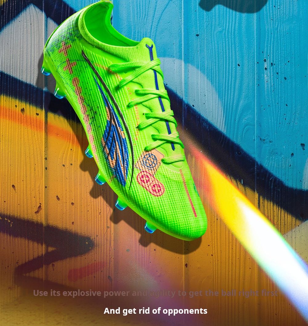 Soccer Shoes Men's Football Field Boots Grass Training Society Sports Soccer Cleats Without ShoeLaces Crampons De Football