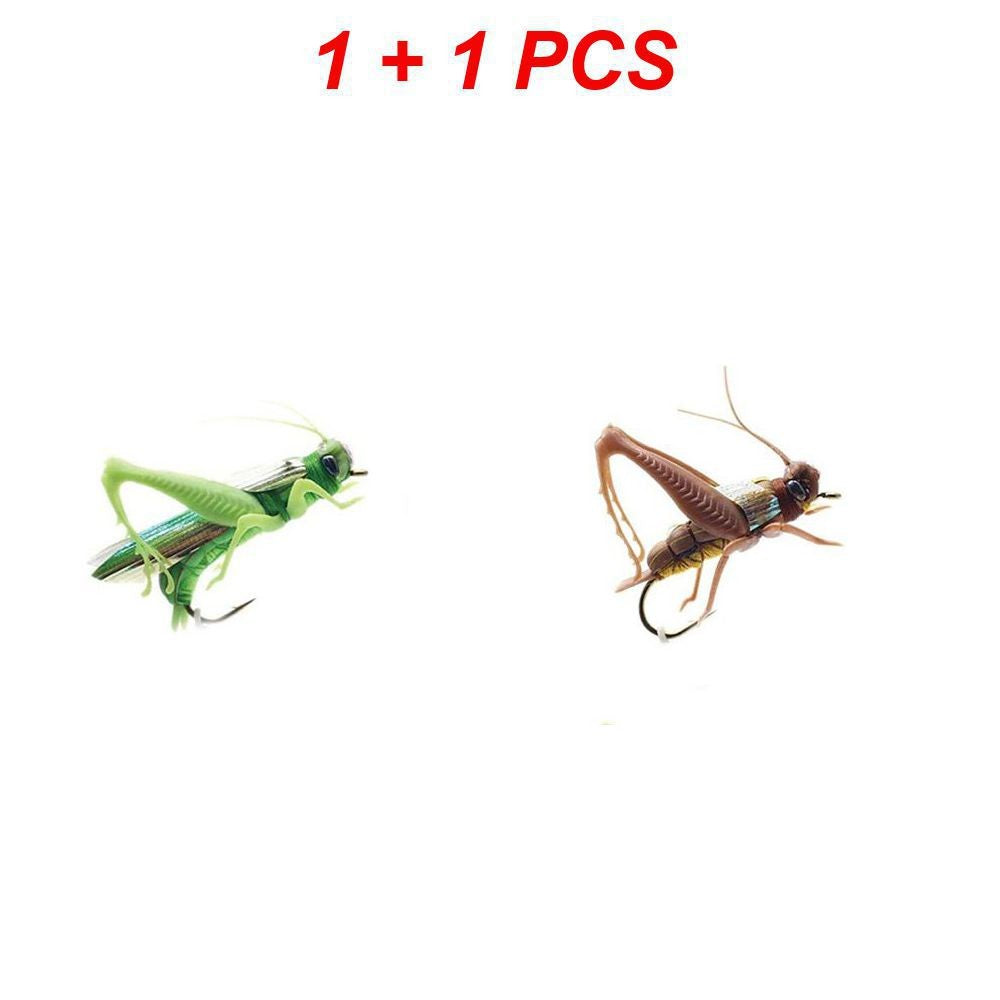 Isca de pesca biônica de insetos Gafanhoto Minnow Iscas duras Crankbait Iscas artificiais Bass Carpa Lúcio Material de pesca 1~4 peças