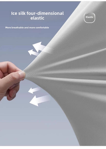 5pcs Men's Lightweight Summer Ice Silk Athletic Set Quick-Dry Running Clothes Outdoor Kit Cycling Fitness Men's Sportswear Set