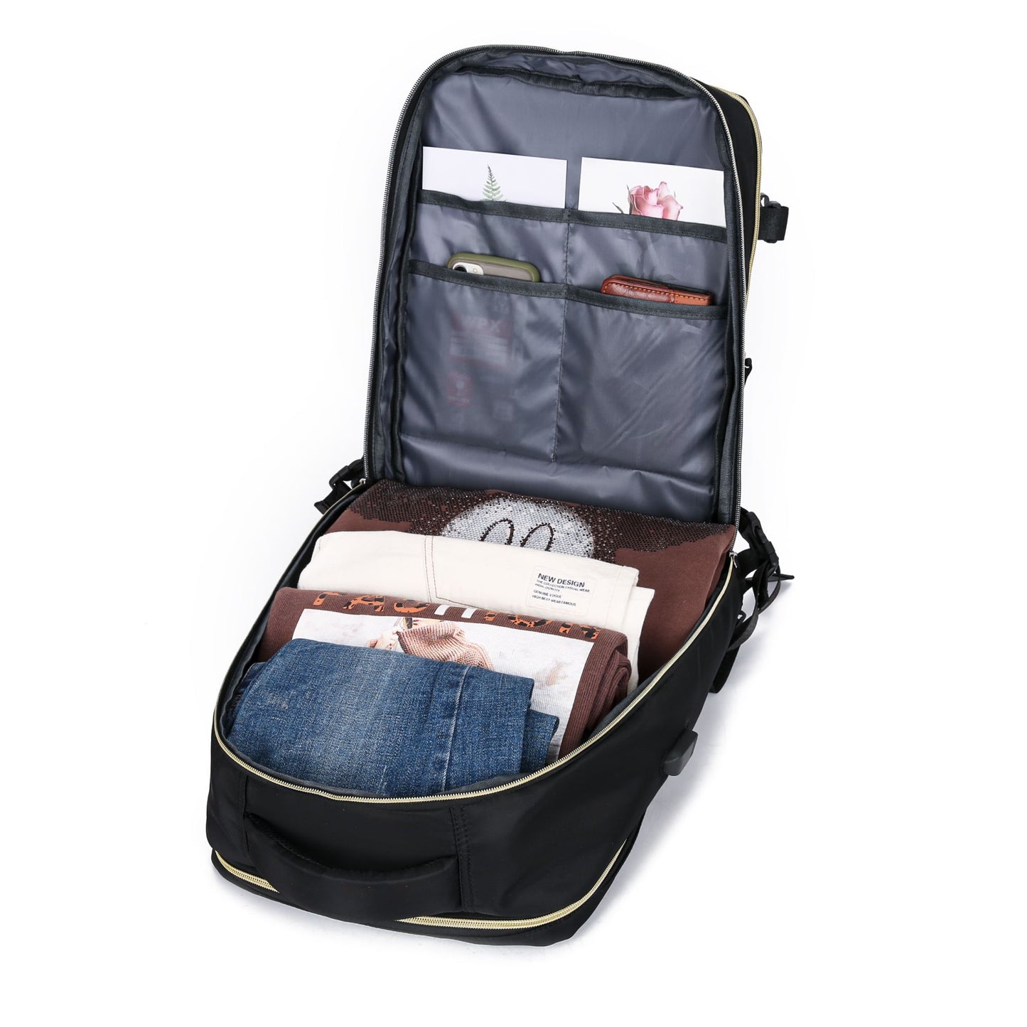 Mochila de Viagem Grande Capacidade Multifuncional para Laptop Escolar Esportes ao Ar Livre Diária com Compartimento para Sapatos