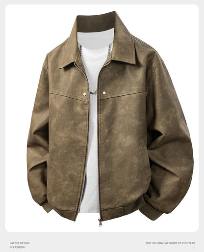 Leather Jacket Men Suede Coats Black Oversized 6XL 7XL 8XL Plus Size Street Motorcycle Autumn Hip Hop Brand Waterproof Autumn