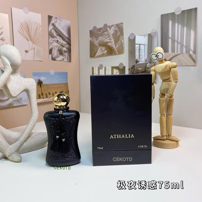 Perfume Unissex de Qualidade Rosas Orientais 75ml Colônia de Longa Duração Aroma Floral Spray Corporal de Perfume Presente