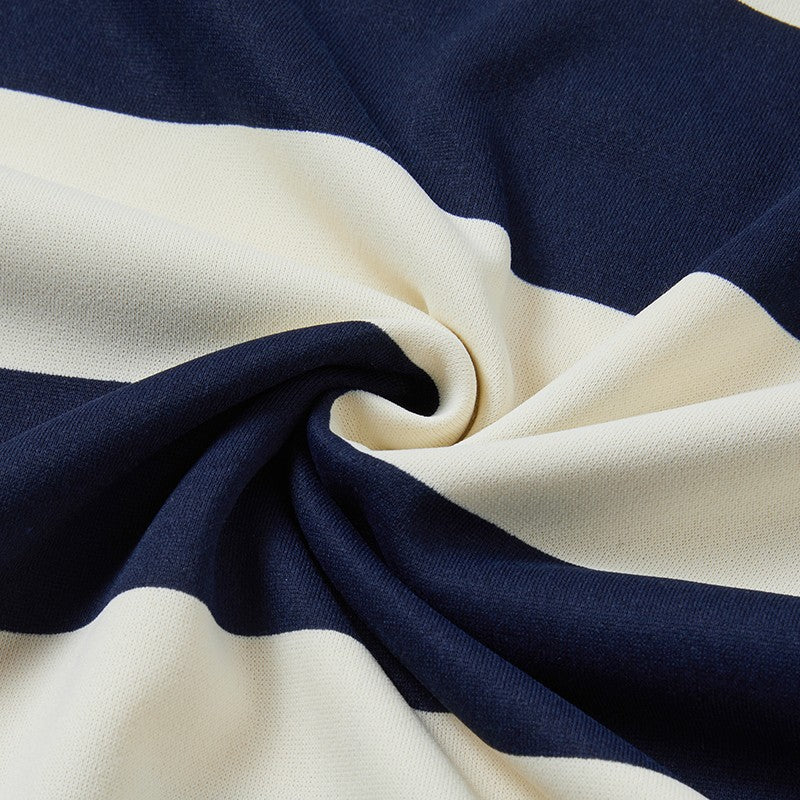 2025 Men's New Striped Long Sleeved Polo Shirt Casual Fashion Autumn Winter Versatile Top