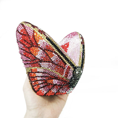 Women Butterfly Gems Evening Minaudiere Clutch Bags Women Crystals Purses and Handbags Bridal Wedding Purse Luxury Clutch Bag
