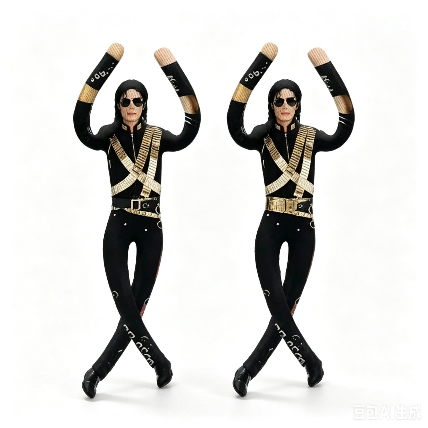 1/2/3pcs Anime Michael Jackson Cosplay Prop Doll Plush Stuffed Figure Dolls Room Decoration Abstract Joint Mobility Props Gift