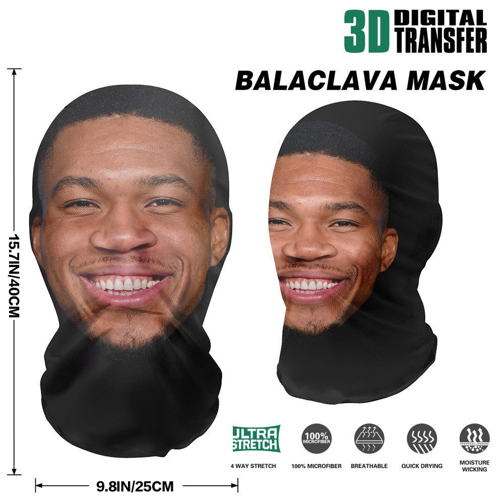 3D Printed Puff Daddy Mask Elastic Mesh Full Face Mask for Men Women Cosplay Headwear HipHop Fashion Balaclava Hood Hat Headgear