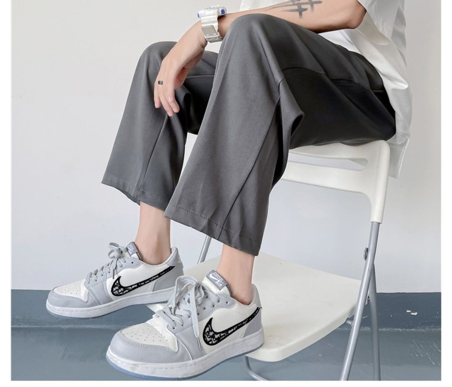 2025 Loose Men's Suit Solid Color Blazers Formal Office Pants Business Trousers Community Fashion Dress Korean Male Clothing X40