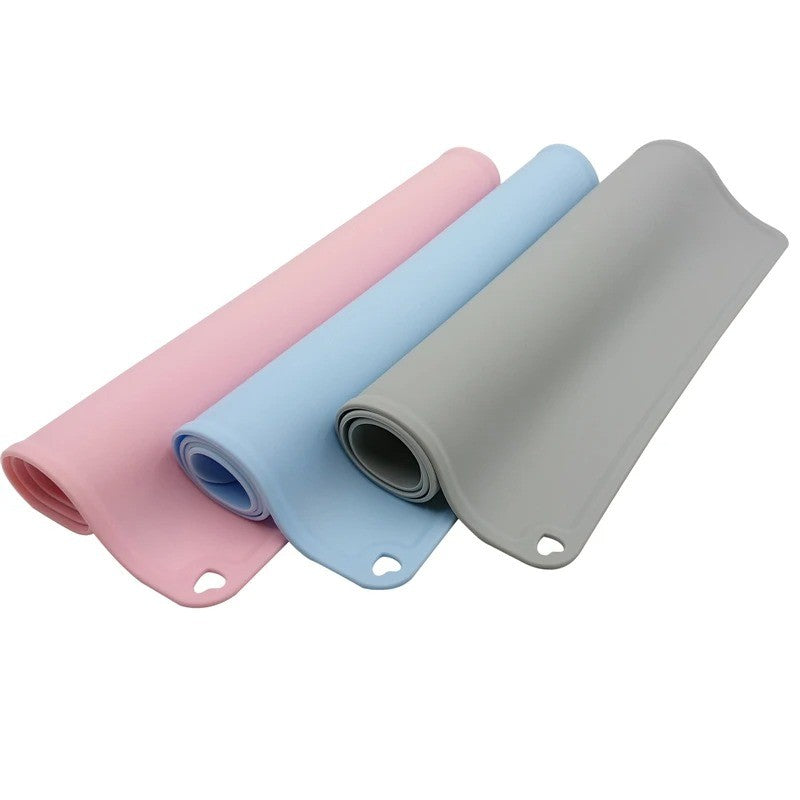 High Quality Waterproof Non-slip Pet Mat Dog Feeding Pad Easy To Clean Silicone Pet Food Mat, Table Mat, Large Placemat