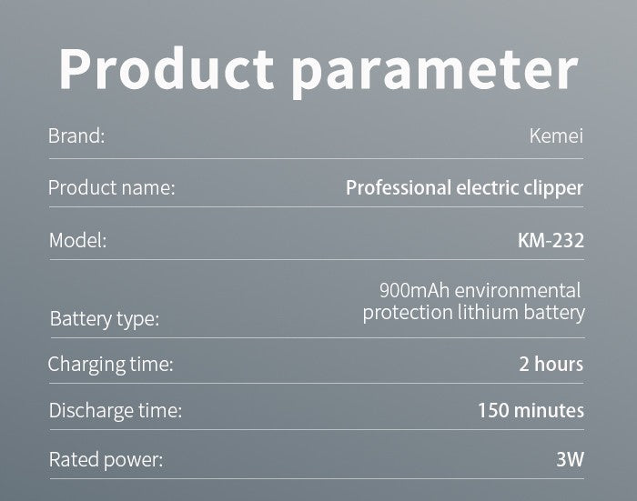 Kemei Mini Powerful Cordless Hair Clipper Electric Professional Barber Hair Trimmer Beard Haircutting Machine rechargeable