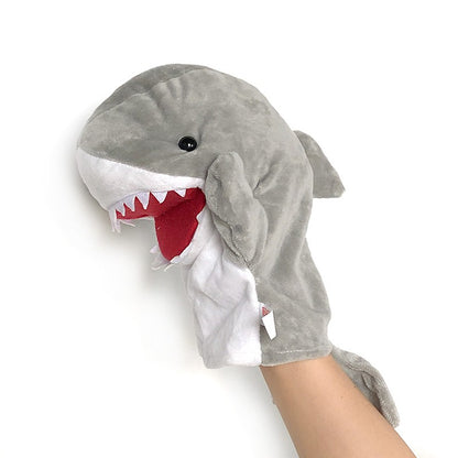 Animal Hand Finger Puppet Plushed Doll Educational Baby Toys Fox Bear Shark Simulator Soft Stuffed Toys Anime Doll Game For Girl