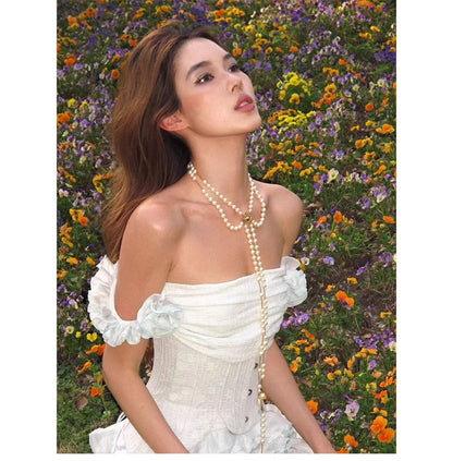 Bohemian Halter Dress 2025 Artisan Fringe Design Nihilism Aesthetic Asymmetrical Hem Womens Fashion Statement Piece