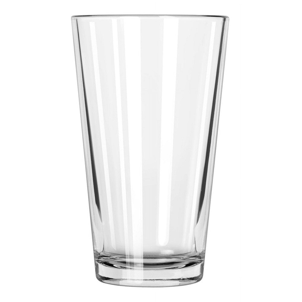 Pacote com 4 Copos de Pint de Vidro Transparente de 470ml Copos Duráveis Empilháveis para Cerveja, Leite, Água Uso Diário