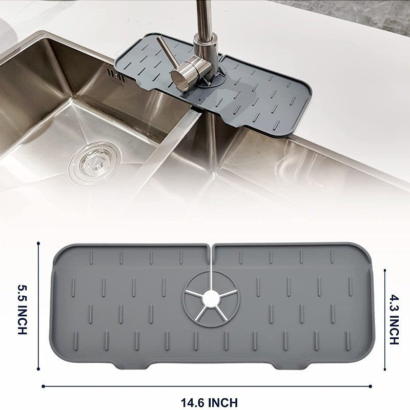 Utensílios de Cozinha Almofada Absorvente de Torneira de Silicone Prateleira Pia Protetor de Respingos Tapete Protetor de Bancada Acessórios de Tapete de Dreno de Banheiro