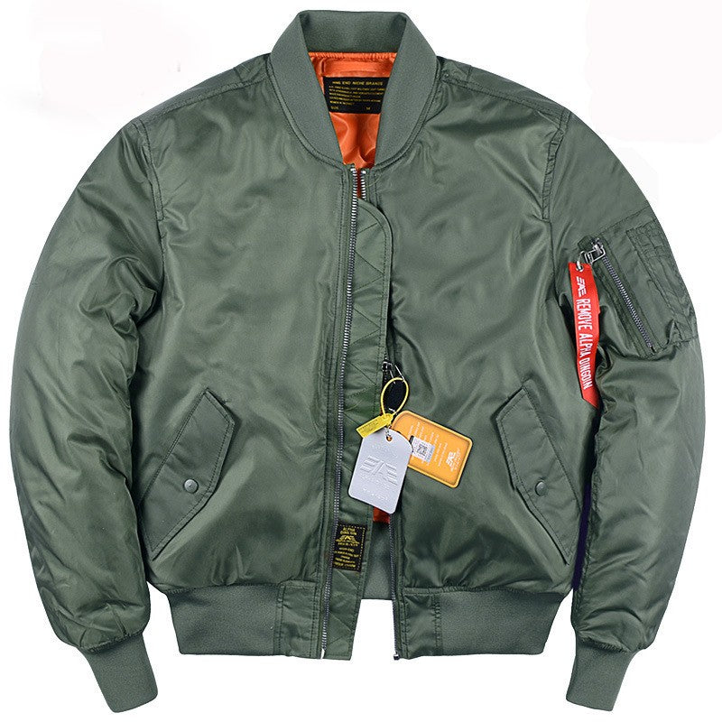 Winter Men's Bomber Jacket Thicken Warm Outerwear Outdoor Baseball Uniform Coat Large Size for Male