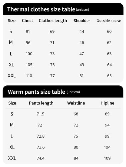 2-piece Autumn/Winter Men's Classic Fashion Basic Warm Underwear Set Loose Large Half High Collar Top T-shirt Elastic Waist Pant