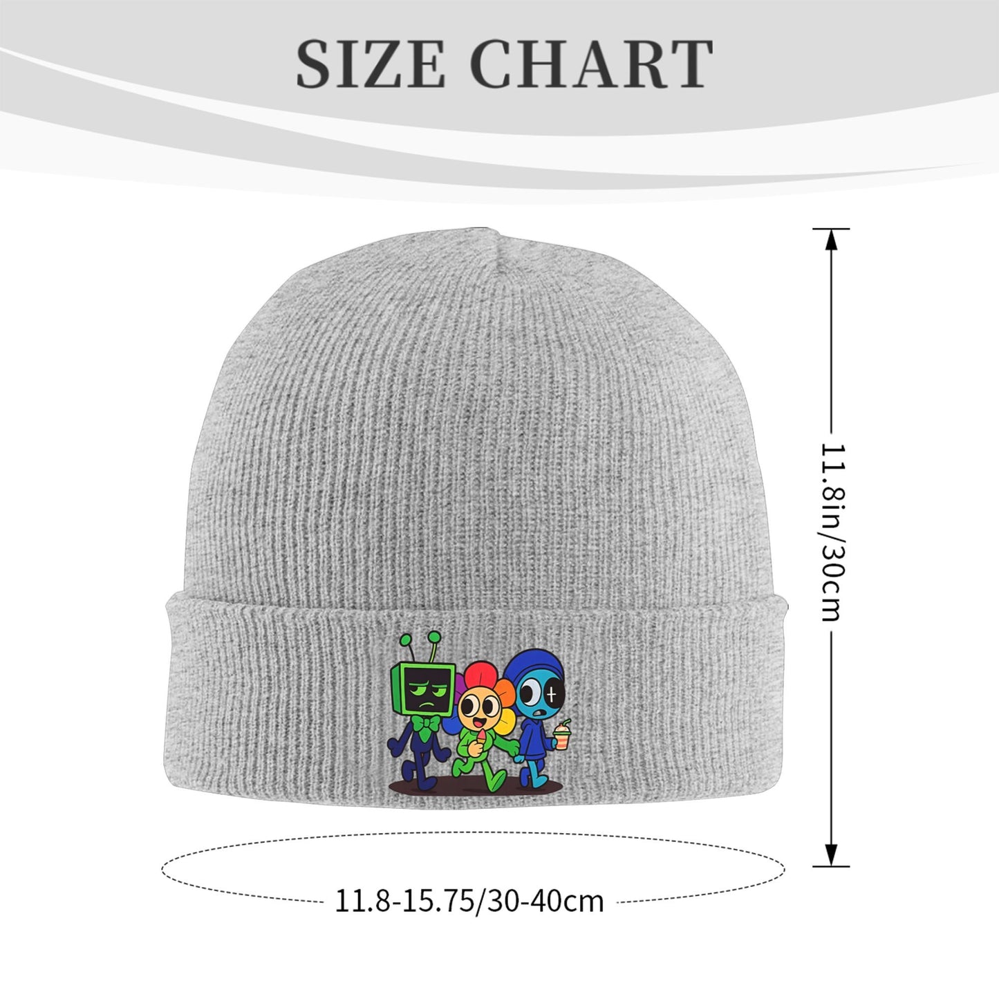 Dandys World Vee Moonflower Knit Hat Beanie Winter Hats Warm Acrylic  Fashion Catoon Caps Men Women Gifts,