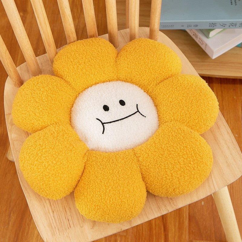 Sunflower Plush Toy Pillow Stuffed Daisy Flower Cushion Flower Shaped Doll Pillow For Kids Girl Bedroom Gift Home And Decor 1 PC