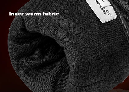 Luvas de Inverno FEHER para Moto Couro Touchscreen Quente Impermeável Junta de Dedo em Fibra de Carbono Luvas de Motociclismo