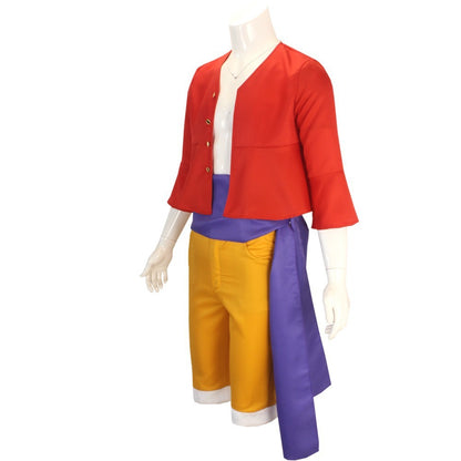 Anime Monkey D Luffy Cosplay  Wano Country Onigashima Chapter LMen's Clothing Cloths Halloween Carnival Costume For Adult