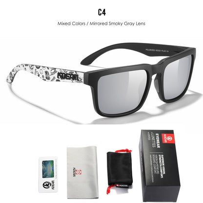 KDEAM PLUS Size Fishing Sunglasses Men 64mm Width Larger Size Polarized Sunglasses For Driving Night Vision Goggles