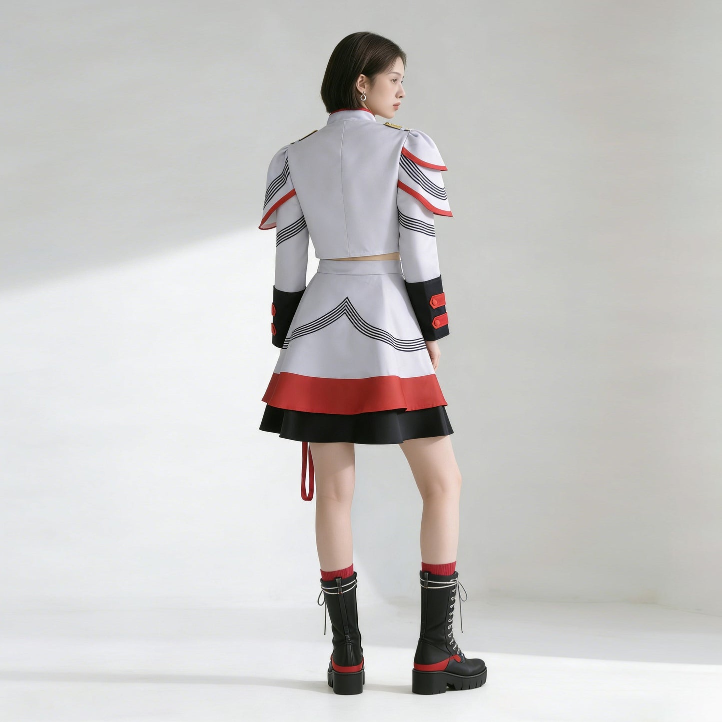 Anime Wholesale Kasane Teto Cosplay Costume Anime Vtuber Cosplay Dress Halloween Party Women Performance Suit for Kasane Teto