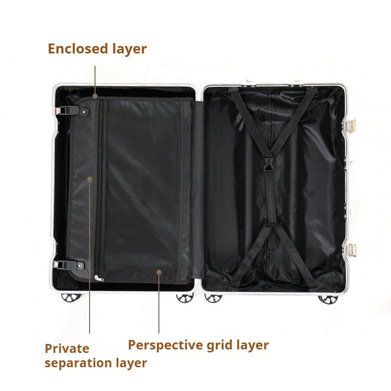 2025 New Suitcase ABS Durable Large Capacity Suitcase 20/22/24/26/28-inch Men's Carry-on Roller Suitcase Travel Check-in Case