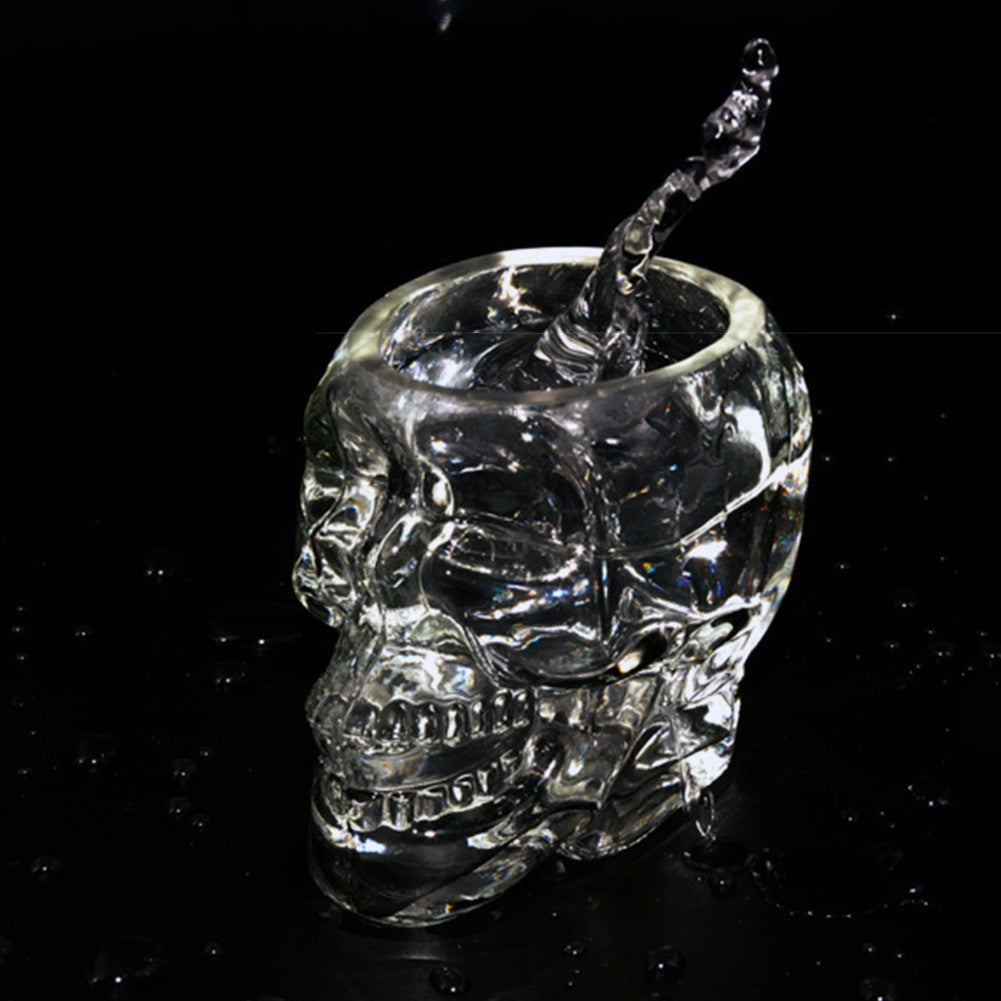 Caneca de Cerveja Rosto de Caveira 80/150/350 ML, Copos de Caveira, Copo para Coquetel, Copo de Vidro para Beber, Artigos de Vidro Engraçados para Entretenimento, Decoração de Halloween