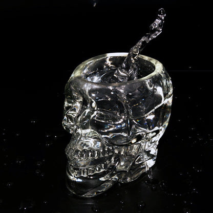 Caneca de Cerveja Rosto de Caveira 80/150/350 ML, Copos de Caveira, Copo para Coquetel, Copo de Vidro para Beber, Artigos de Vidro Engraçados para Entretenimento, Decoração de Halloween