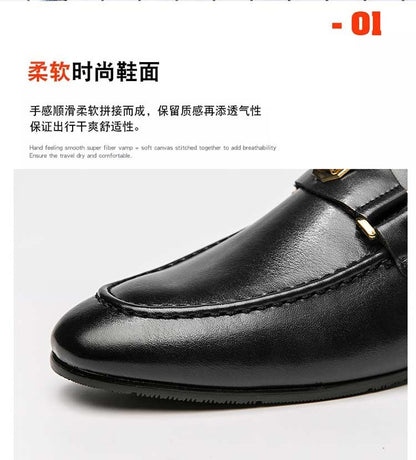 New Black Loafers Men Slip-On Round Toe Fashion Mens Dress Shoes Free Shipping Wedding Shoes for Men Size 38-47