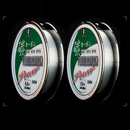 ZUKIBO 50M100M Linha de Pesca 100% Fluorocarbono Fibra de Carbono Japonesa Importada 1-25kg Monofilamento Sinking Line Pesca Marítima