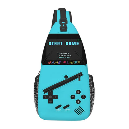 Games Console Small Chest Bag Men's and Women's Kids Best Gift 3D Cartoon Large Capacity Outdoor Sports Leisure Fashion Bag