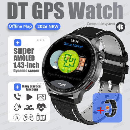 New Outdoors Military T-Rex3 Offline Map GPS SmartWatch 10ATM Waterproof Watch 4GB Memory Compass Voice Call Sports Bracelet Men