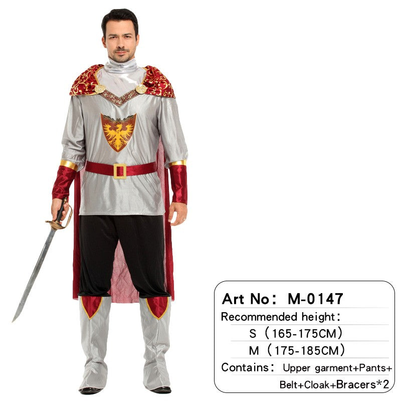 Adult Men's King Knight Suit Robe + Waist Cinching Cosplay / Stage Play / Photo Shoot / Martial Arts Themed Party