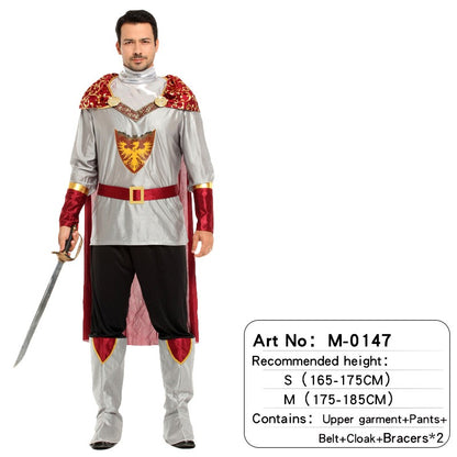 Adult Men's King Knight Suit Robe + Waist Cinching Cosplay / Stage Play / Photo Shoot / Martial Arts Themed Party