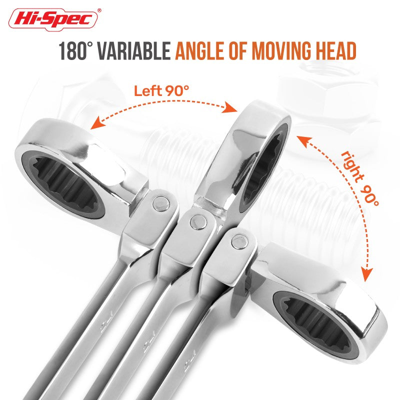 Jogo de Chave Soquete com Catraca de Torque Ajustável Hi-Spec Jogo de Chave Universal para Reparos de Bicicletas e Motocicletas Kit de Ferramentas Mecânicas