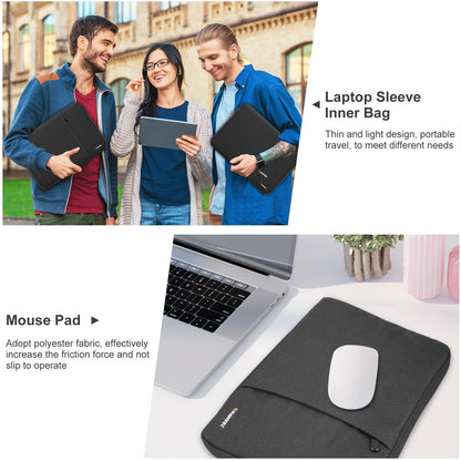 Capa para notebook HAWEEL 11 13 15 polegadas para Xiaomi Huawei HP DELL Bolsa para laptop com zíper Bolsa de transporte Capa à prova de choque para Macbook