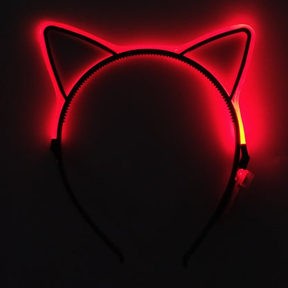 Luminous Cat Ears LED Hair Band Kawaii Accessories Cosplay Supplies Glowing Colorful Headband For Birthday Christmas