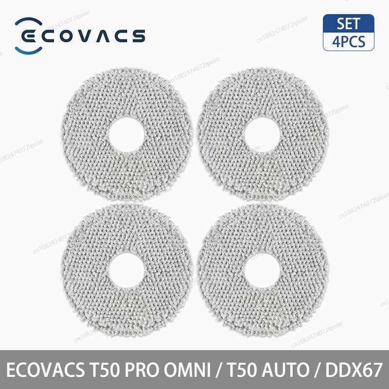 Acessórios para Aspirador Robô ECOVACS T50 PRO OMNI / T50 AUTO / DDX67 Escova Principal Escova Lateral Filtro Hepa Pano de Limpeza Saco de Pó Peças