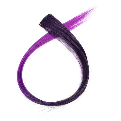 22 Polegadas Sintético Longo Liso Clip In Extensões de Cabelo Perucas de Alta Temperatura Cores do Arco-Íris Acessórios de Cabelo para bom 2026